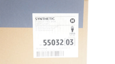 Halyard 55032 Synthetic Powder-Free Vinyl Exam Gloves, Medium - Case of 1000